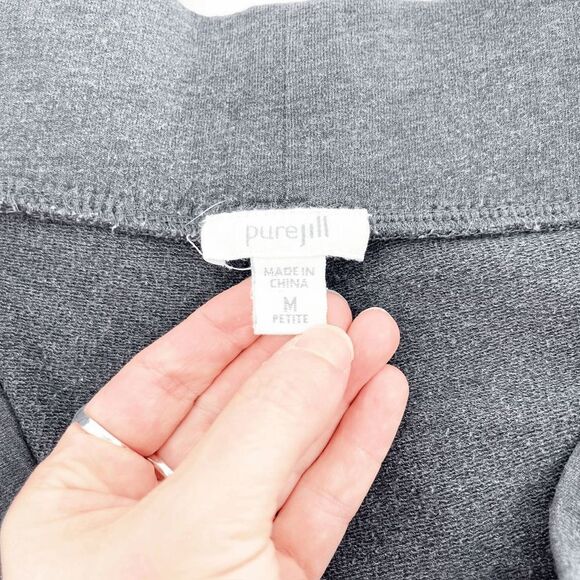 Purejill Mid Rise Leggings Women's Size M Gray Pull On Stretch Ankle - Picture 4 of 4